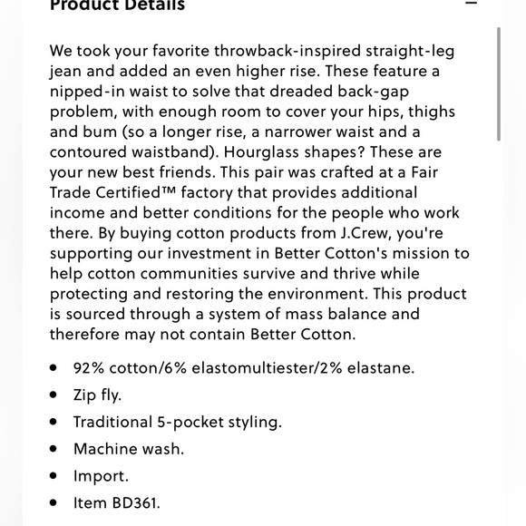 ❌SOLD❌Jcrew Curvy 10" vintage slim-straight jean in charcoal - 27 - Picture 4 of 7